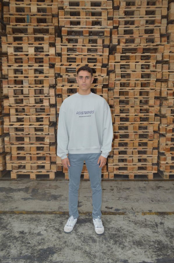 Sudadera Agi Studios Dream Big Light gray