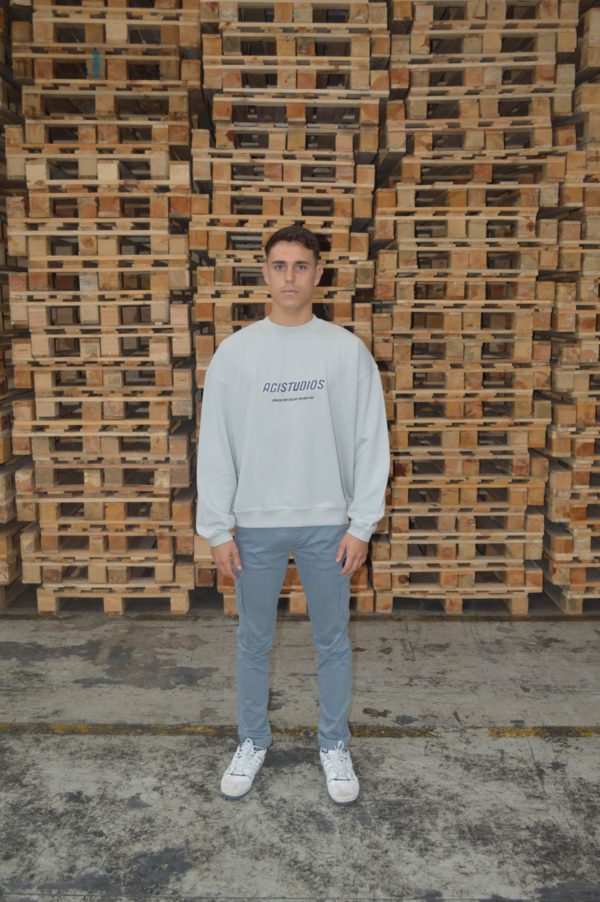 Sudadera Agi Studios Dream Big Light gray