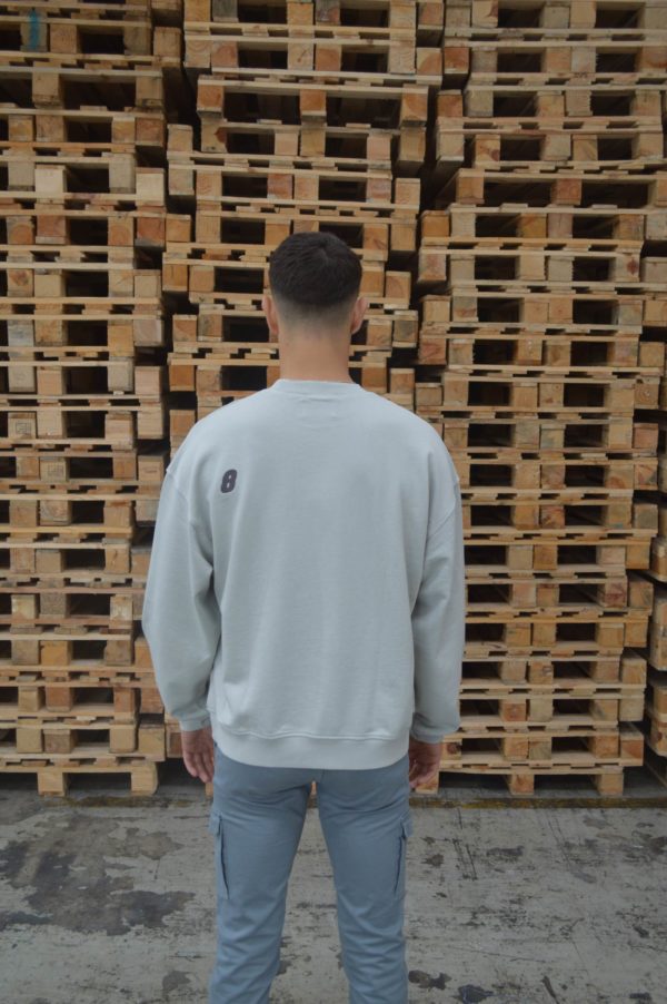 SUDADERA DREAM BIG LIGHT GRAY - Imagen 2